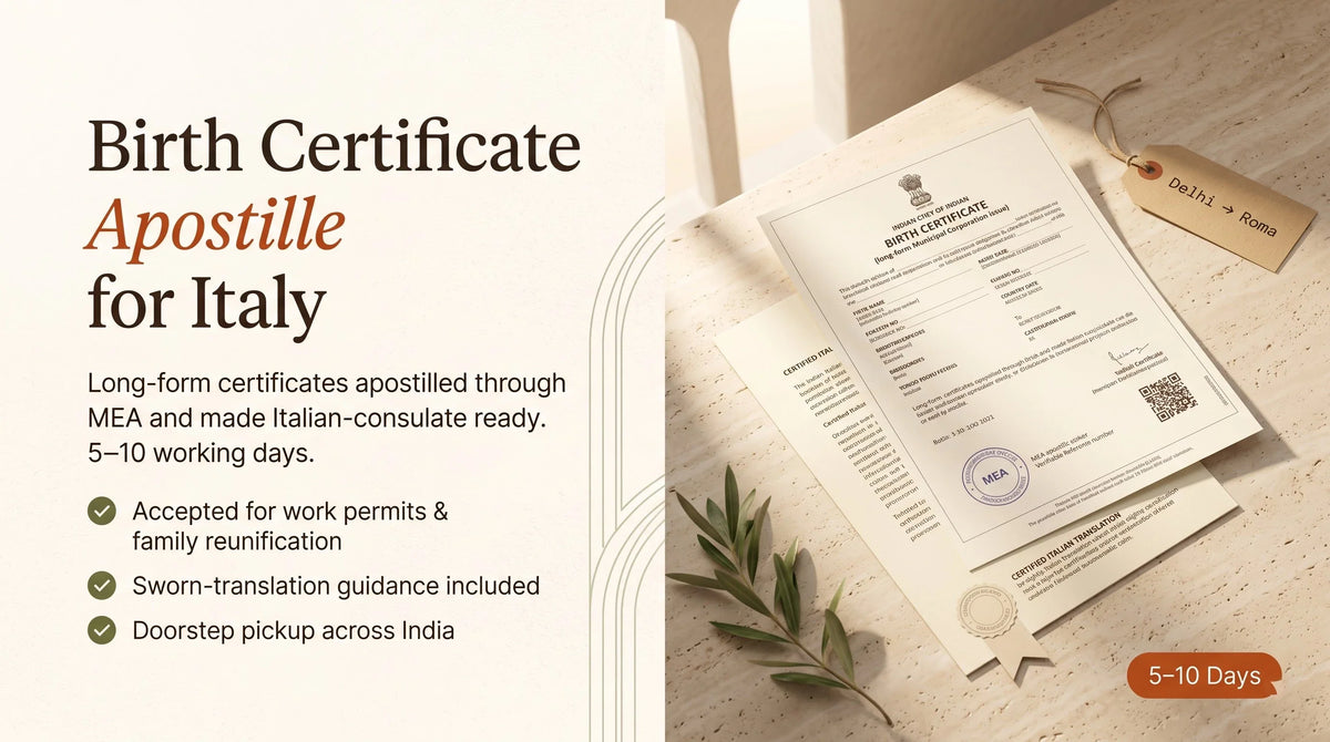 Birth Certificate Apostille for Italy — Documents, Translation & Cost Guide 2026