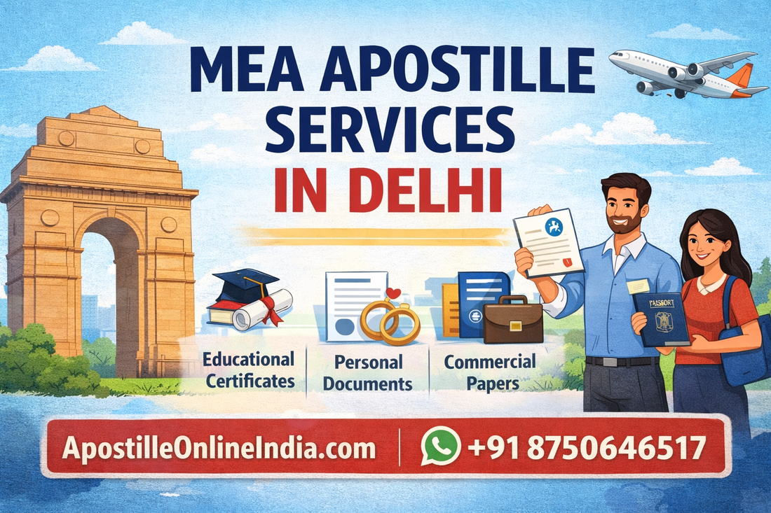 MEA Apostille in Delhi – Step-by-Step Process, Cost & Online Application (2025)