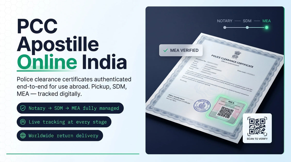 PCC Apostille Online in India — Police Clearance Certificate Guide 2026